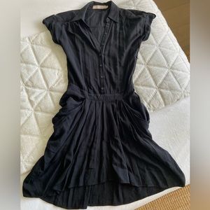 Reiss black polo dress